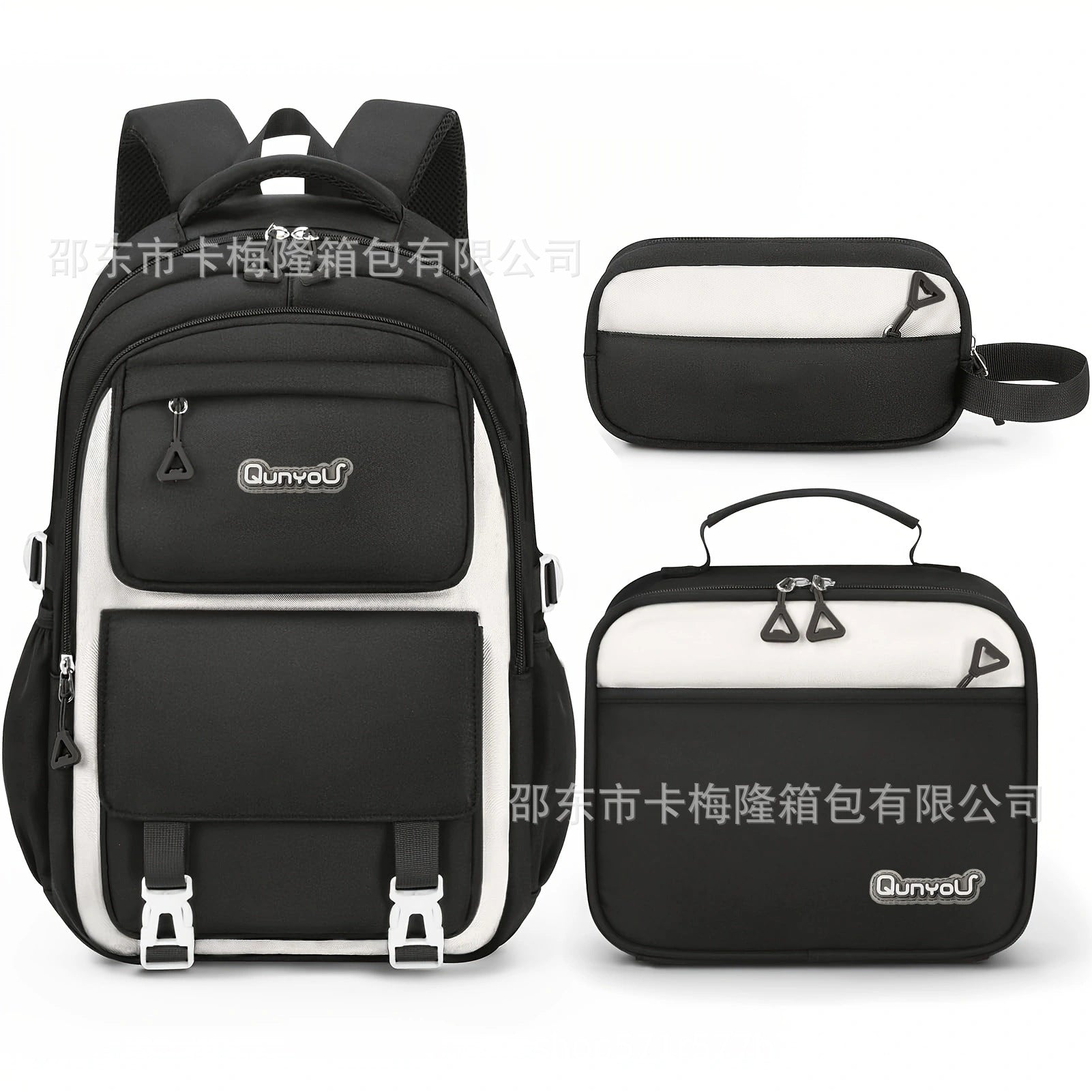 Multi-Pocket School Backpack with Pencil Case Lightweight & Stylish